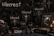 Vilecrest — Dark Gothic Font, a Script Font by Wow Magic (Thumbnail 5 of 5)