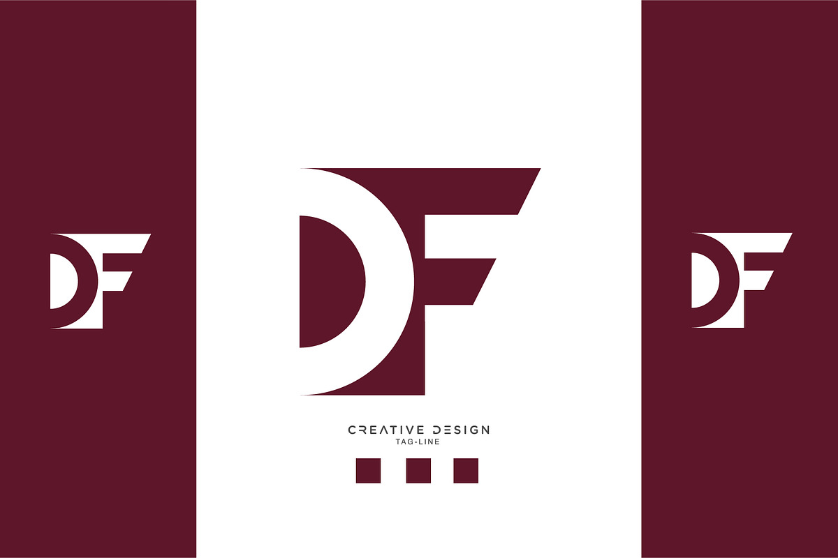 DF or FD logo monogram, a Branding & Logo Template by design_proleague