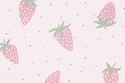 Pink strawberry pattern baby girl, an Object Illustration by DigitalArsiart (Thumbnail 3 of 4)