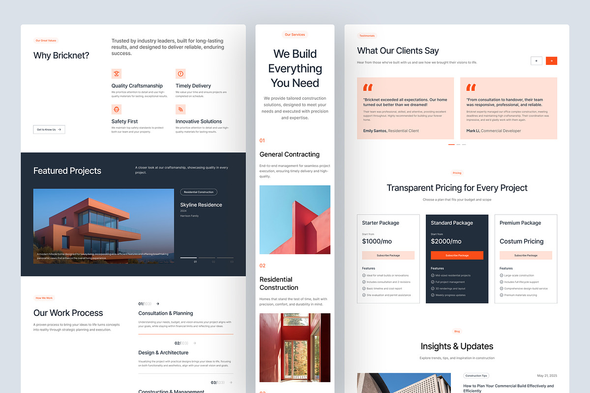 Construction Website UI Figma, an UI Kit Template by peterdraw (Photo 2 of 7)