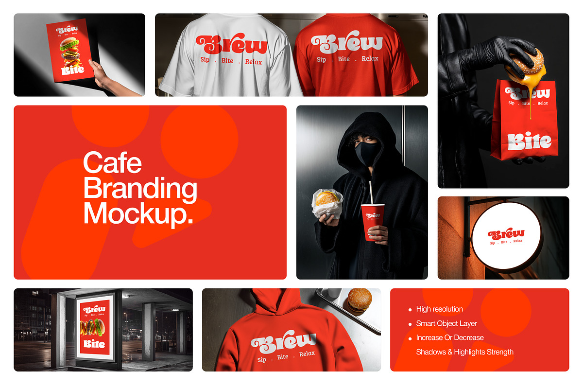 Raytas Cafe Branding Mockup Set, a Merchandise Mockup by Raytas Studio (Photo 1 of 11)