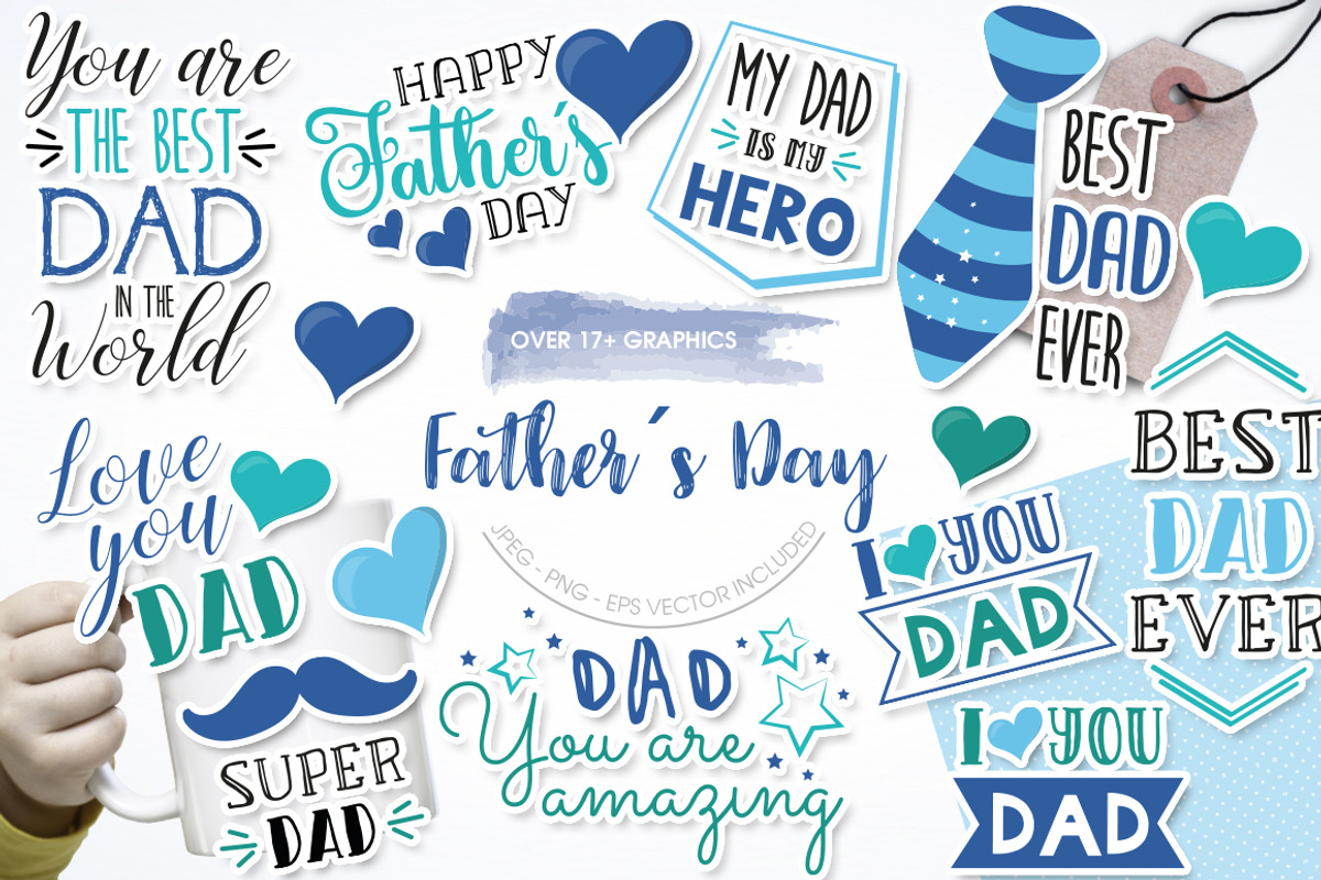 Fathers Day, an Illustration by PrettyBundles (Photo 1 of 5)