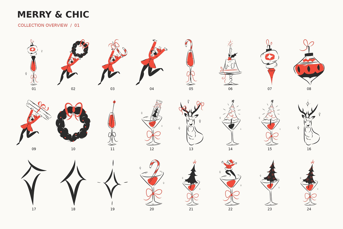 MERRY & CHIC, a Seasonal Illustration by Anastasy_helter (Photo 11 of 13)