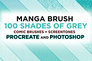 Manga Screentone Brushes, a Brush Add-On by Manga Brush (Thumbnail 3 of 3)