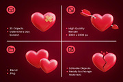 Valentine's Day 3D Icon, an Object 3D Model by Creative Perspective (Thumbnail 2 of 6)