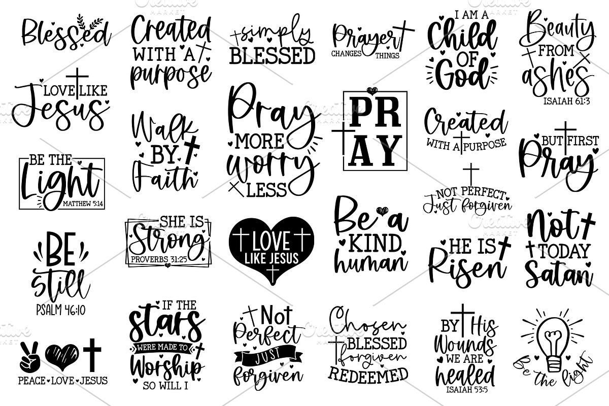 Christian SVG bundle, Scripture SVG, a Graphic by Designer302 (Photo 2 of 3)