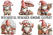Whimsical Summer Gnome Clipart, an Illustration by OK Design (Thumbnail 2 of 6)