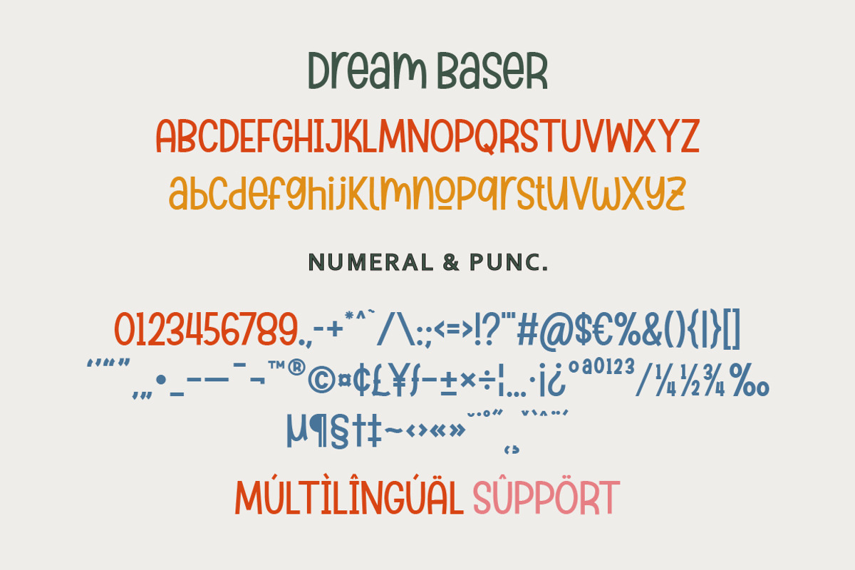 Dream Baser- Playful Display Font, a Handwritten Font by Typebae (Photo 6 of 6)