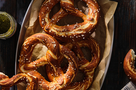 Oktoberfest food menu soft pretzels stock photo containing beer and soft