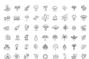 Line Nature Icons Set, an Outline Icon by Tettygreen (Thumbnail 5 of 16)