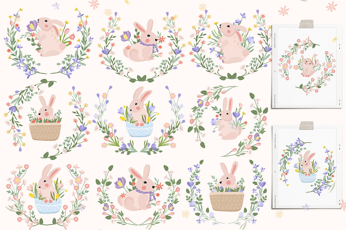 Spring Easter, Bunny collections, a Graphic by Usis (Photo 4 of 27)