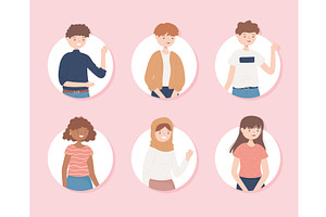 icons group people, a Person Illustration by studiogstock