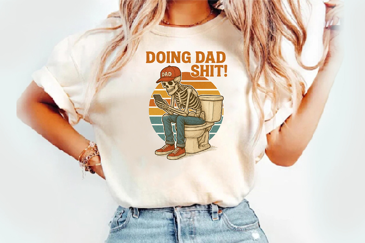 Dad Png Dad Shirt Design Dad Shit, an Illustration by Watercolor design (Photo 3 of 3)