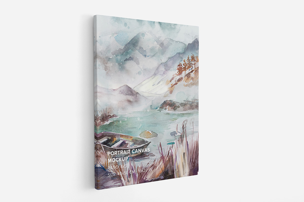 Canvas Ratio 4x5 Mockup Set, a Print Template by Mockups by Carlos Viloria (Photo 6 of 11)