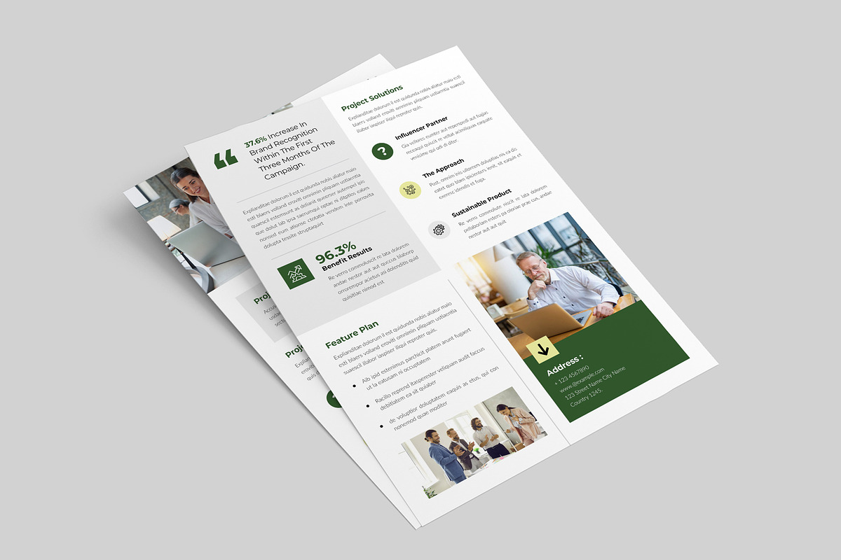 Case Study Flyer Template, a Flyer Template by Spark_Creative (Photo 3 of 5)