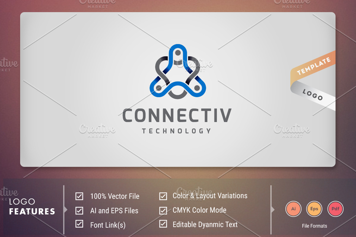 Connectiv Technology - Logo Template, a Branding & Logo Template by DynamikMedia (Photo 1 of 5)