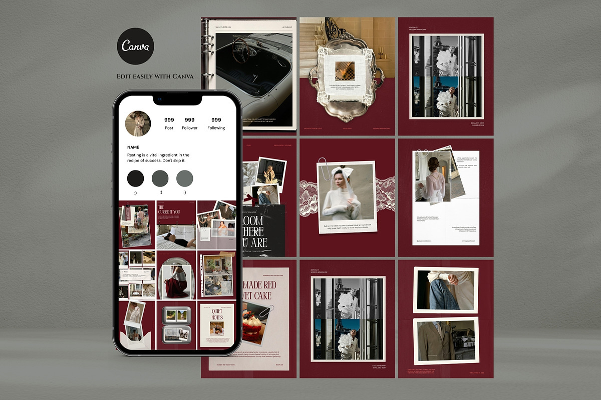 Modern Elegance Canva Social Kit, a Social Media Template by Pani Temp. (Photo 5 of 16)