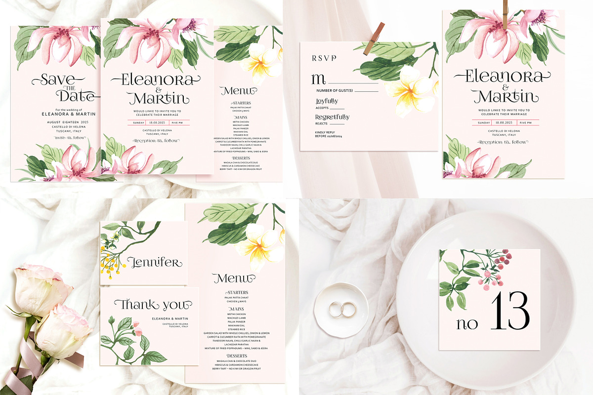 Floral wedding suite, a Decorative Illustration by Artberriez (Photo 6 of 6)