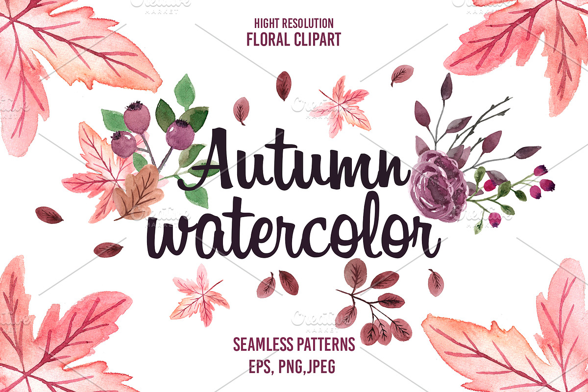 Autumn watercolor, a Decorative Illustration by Iryna Danyliuk (Photo 1 of 10)