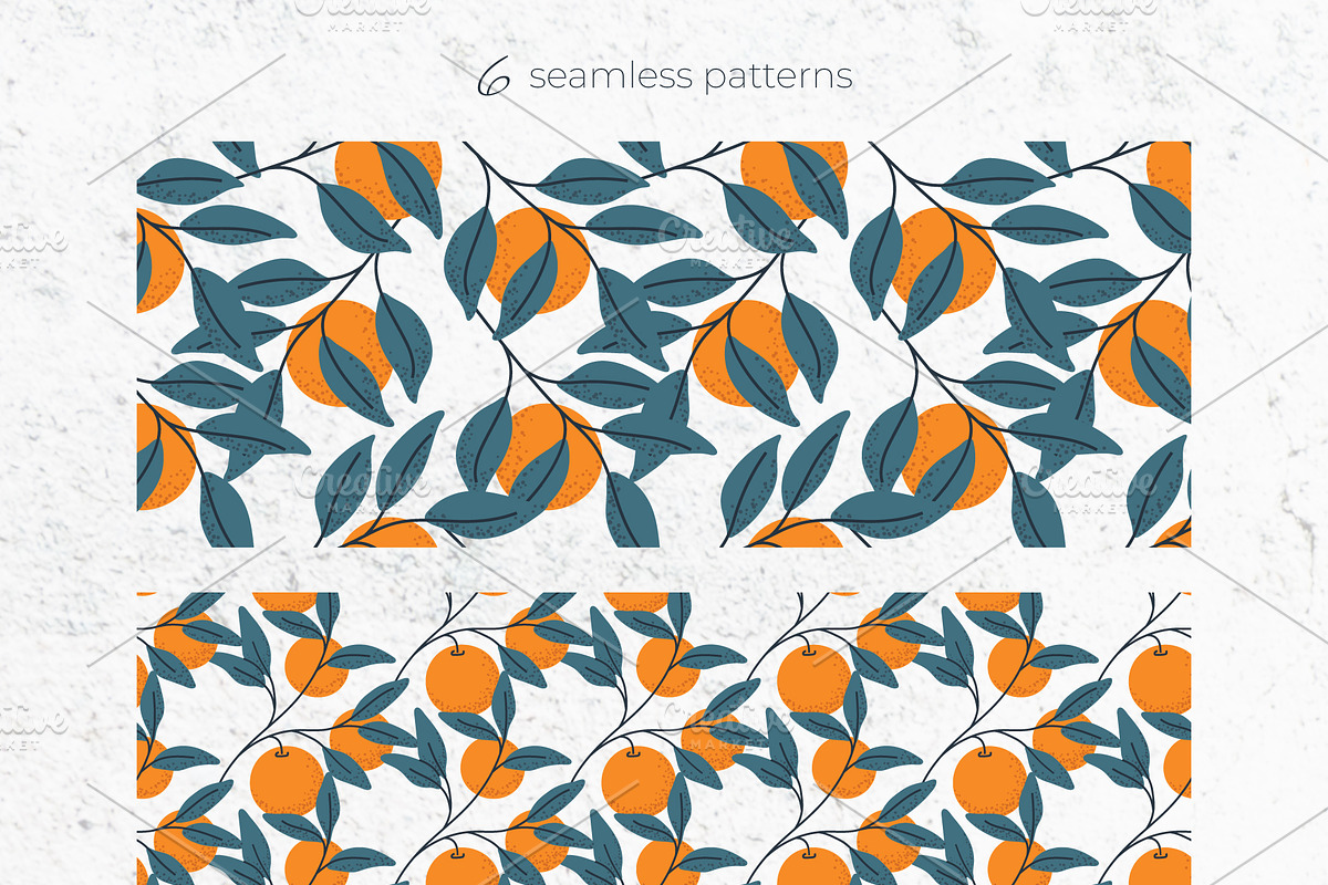 Orange Cliparts, Frames & Patterns, a Decorative Illustration by Panna Limon Store (Photo 8 of 11)