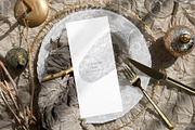 Xmas Card Mockup 4x9 Menu ch4, a Merchandise Mockup by PawMockups (Thumbnail 2 of 10)