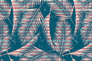 Summer Adventure. 6 Seamless Pattern