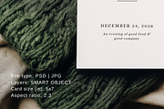Cozy 5x7 Christmas Invitation Mockup, an Advertising Mockup by Serenefeeling (Thumbnail 4 of 7)
