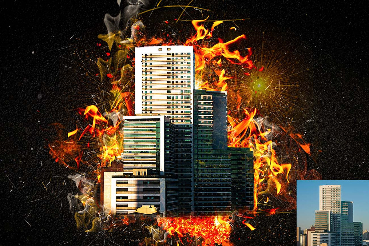 Fire & Sparks Photoshop Action, an Action Add-On by Studio Retouch (Photo 6 of 14)