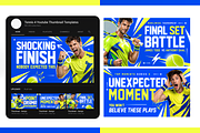 Tennis YouTube Thumbnail Pack, a Social Media Template by OnurDemircan (Thumbnail 6 of 6)