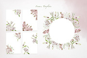 Garden flowers watercolor clipart, an Illustration by Alena Sid (Thumbnail 7 of 13)