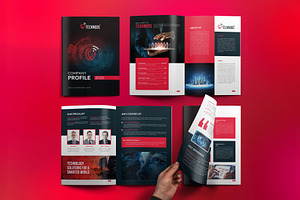 Technology Brochure Catalog Template, a Brochure Template by VectStock