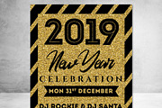 NEW YEAR FLYER 2019 - 2 Style, a Flyer Template by Vijeshri (Thumbnail 3 of 3)