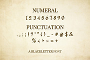 Books Vhasenti - Blackletter Font, a Blackletter Font by Dhabee (Thumbnail 6 of 7)