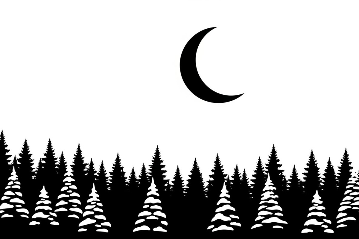 Winter Snow Silhouettes feature, an Illustration by Amazin_art (Photo 41 of 42)