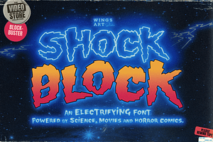 Shock Block: An Electrifying Font