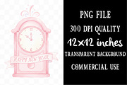 Girly Happy New Year Clipart, an Illustration by Designking (Thumbnail 4 of 5)