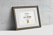 A4 Passe Partout Certificate Mockup, an Advertising Mockup by DesignRushMarket (Thumbnail 7 of 13)
