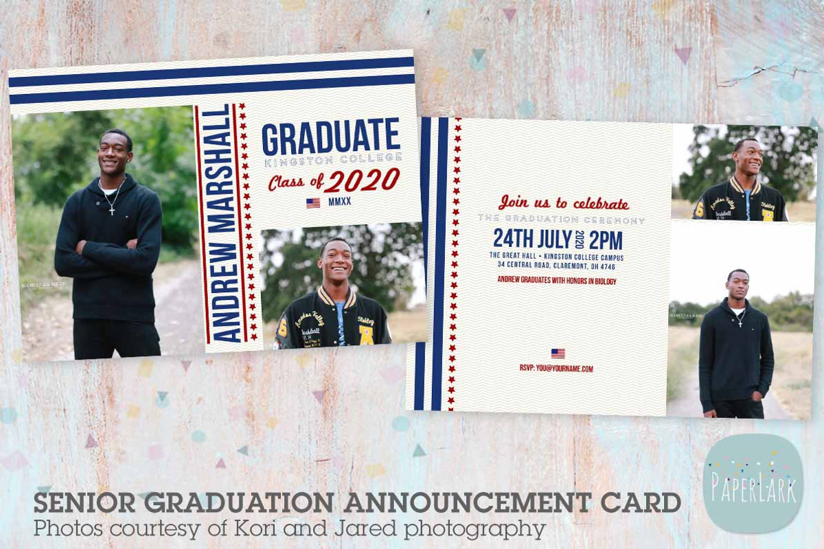 AG004 Senior Guy Graduation Card, a Card Template by Paper Lark (Photo 1 of 2)