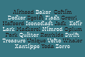 Blackest - 8 Fonts