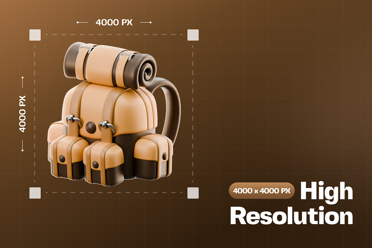 Camping Supplies 3D Icon Pack, an Object 3D Model by Haps Space (Photo 2 of 4)