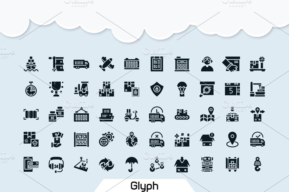 200 Logistic Icon Pack, an Icon by Creastale (Photo 3 of 5)