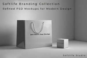 Softlife Branding Mockups Collection, a Packaging Mockup by Vika_Softlife