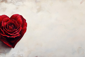 Red rose shaped like a heart, a Photo by Beautiful things