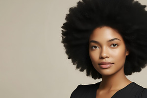 Beauty afro hair stock image, a Beauty & Fashion Photo by ComfortQ
