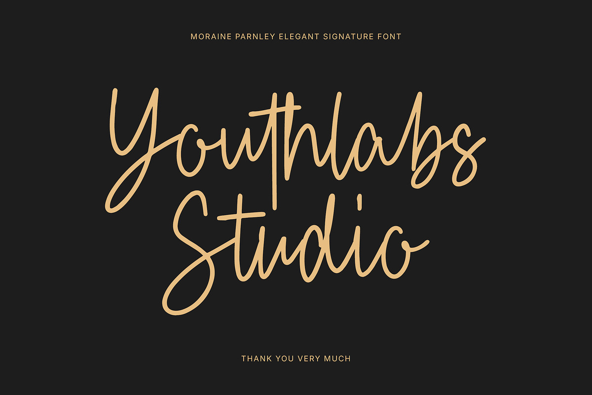 Moraine Parnley - Elegant Signature, a Handwritten Font by Youthlabs Studio (Photo 12 of 12)