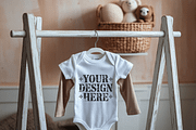 Baby Bodysuit Mockup, Baby Onesie Mo, an Advertising Mockup by Cut File (Thumbnail 3 of 3)