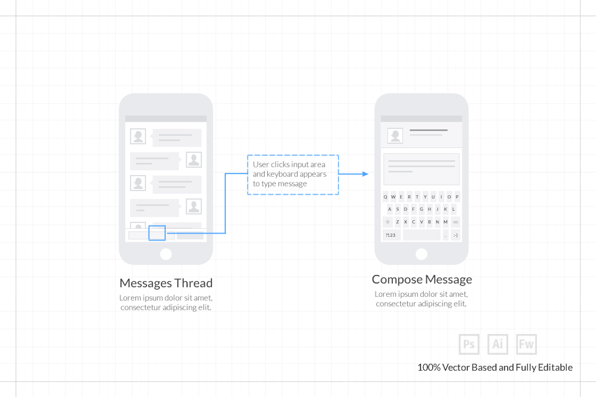 Mobile UX Design Tiles V1, an Android Mockup by firetuts (Photo 2 of 4)