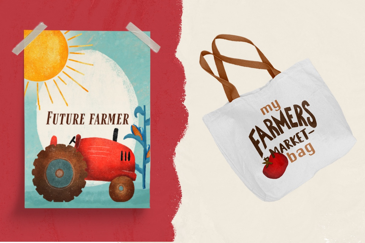 Hand Drawn Farmers Market, an Illustration by Bridgett Stahlman Design (Photo 5 of 6)