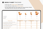 Habit Tracker Google Sheets | Cats, a Templates & Theme by MondaySpark (Thumbnail 3 of 6)