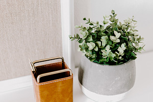 Cozy office stock photo stock photo containing modern desk and modern desktop, a Business Photo by JanaBishopCollection